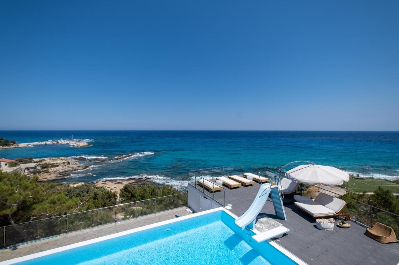 Icarus Luxury Beachfront Villa Gialiskari  Exterior foto