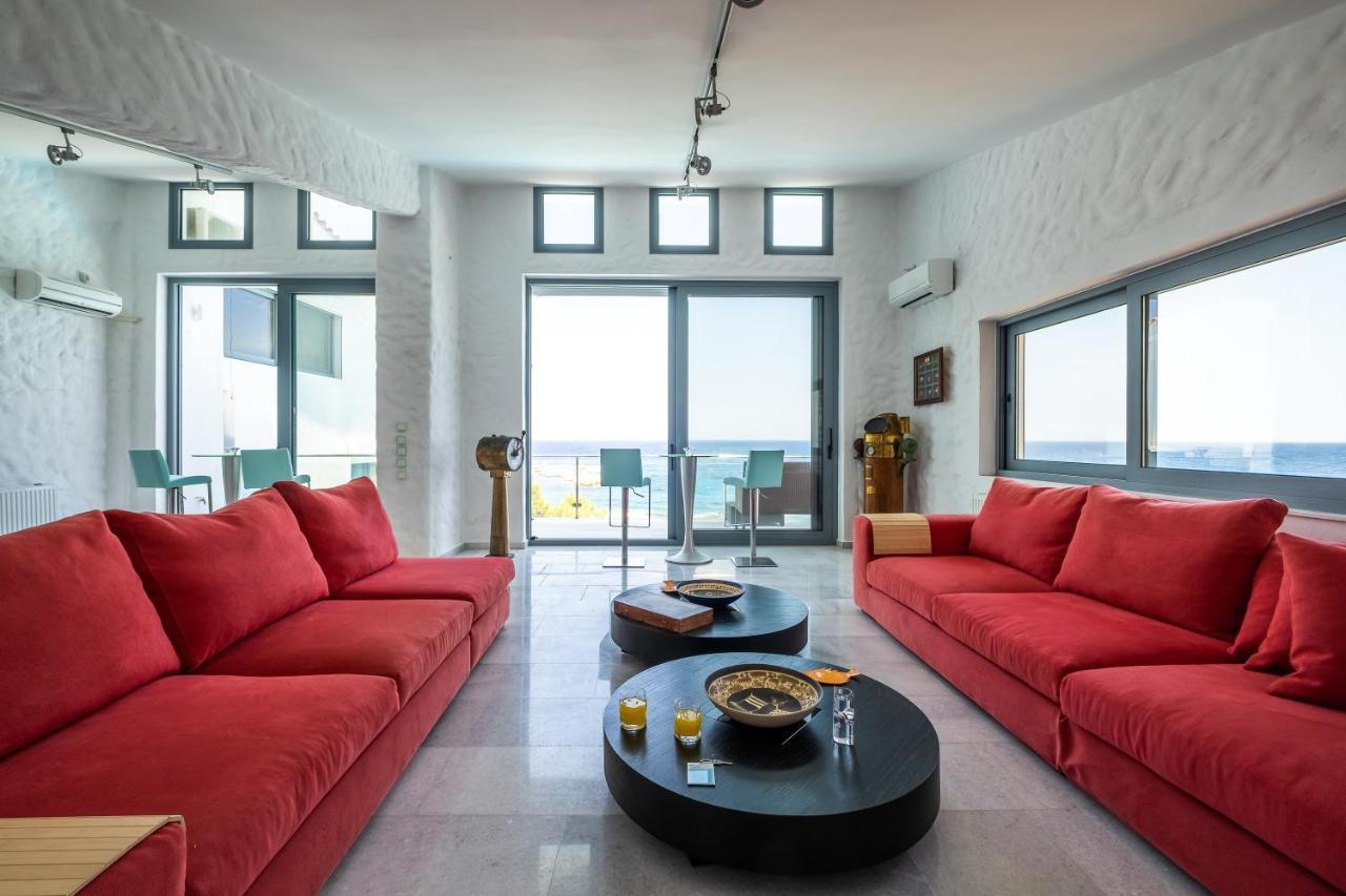 Icarus Luxury Beachfront Villa Gialiskari  Exterior foto
