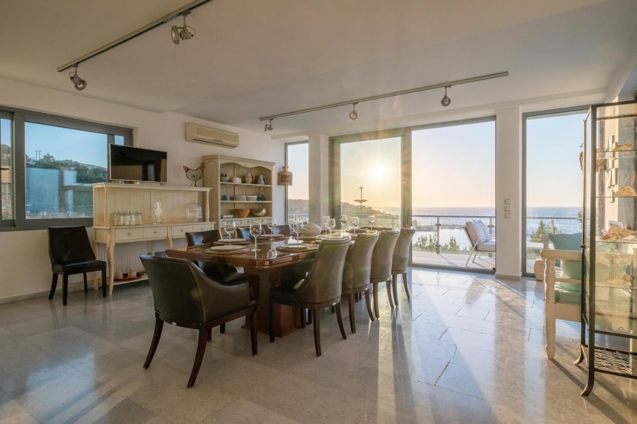 Icarus Luxury Beachfront Villa Gialiskari  Exterior foto