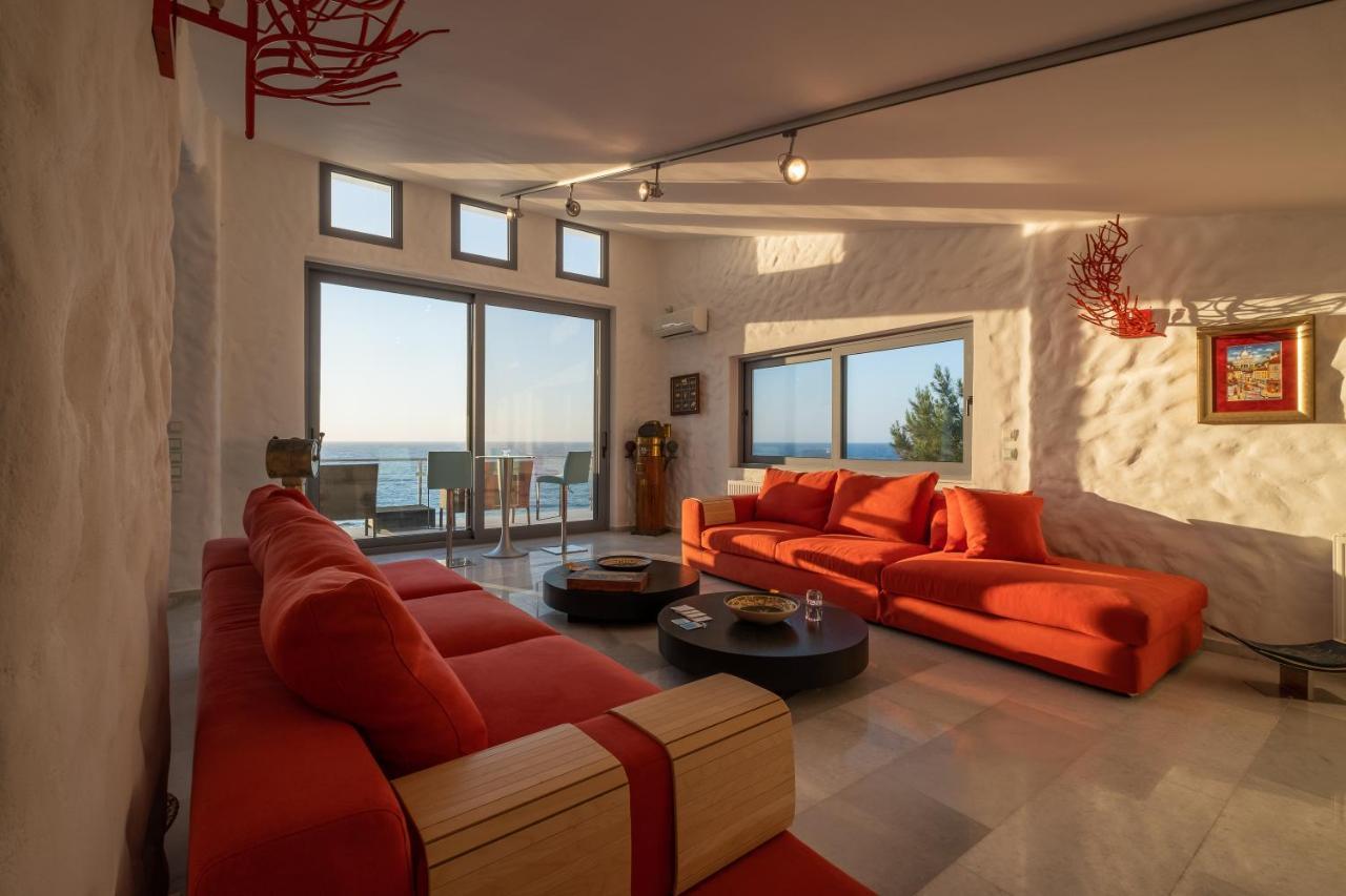 Icarus Luxury Beachfront Villa Gialiskari  Exterior foto